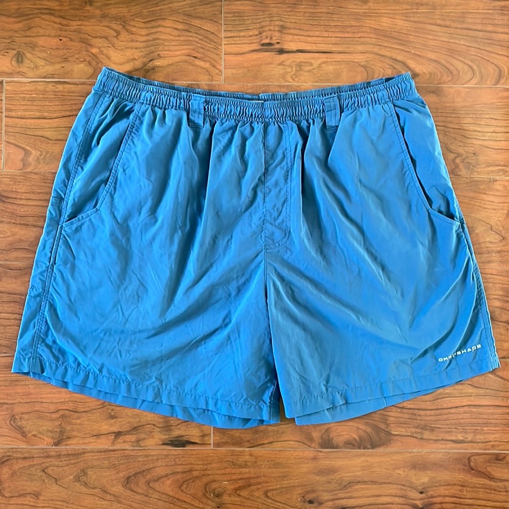 Columbia PFG Omni-Shade Men's Blue Swimwear Swim Trunks Shorts